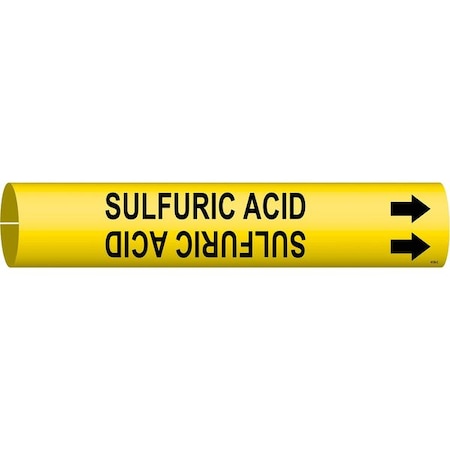 Pipe Markr, Sulfuric Acid, 2-1/2to3-7/8 In MPN:4136-C