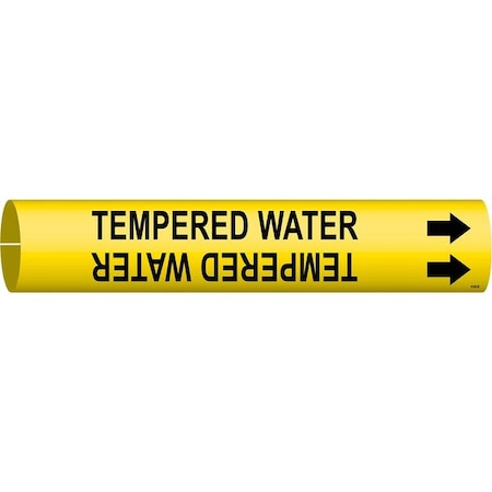 Pipe Marker, TempeR Water, 1-1/2to2-3/8 In MPN:4140-B
