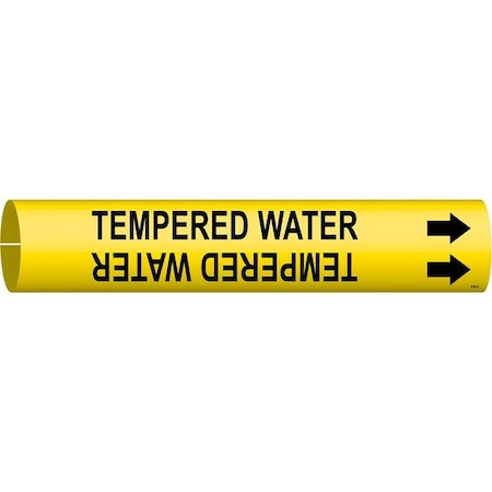 Pipe Marker, TempeR Water, 2-1/2to3-7/8 In, 4140-C MPN:4140-C