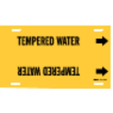 Pipe Marker, Tempered Water, Y, 6to7-7/8 In MPN:4140-F