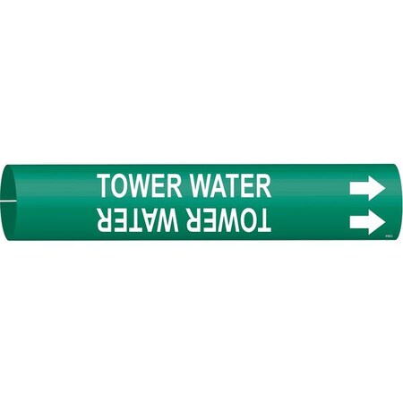 Pipe Marker, Tower Water, 2-1/2to3-7/8 In MPN:4142-C