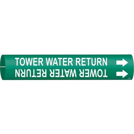 Pipe Markr, Tower Water Return, Gn, 4to6 In MPN:4143-D