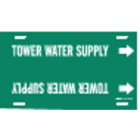 Pipe Marker, Tower Water Supply, 10to15 In MPN:4144-H