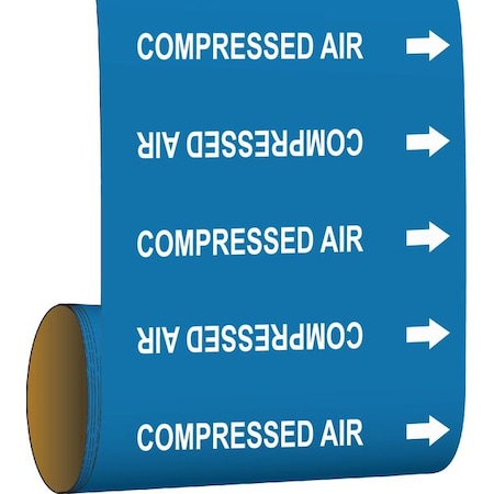 Pipe Marker, Compressed Air, Blue, 41456 MPN:41456