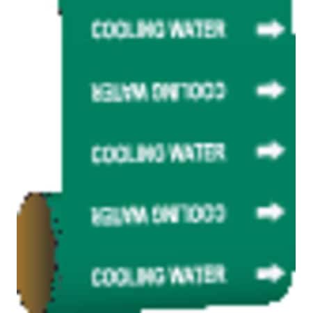 Pipe Marker, Cooling Water, Green, 41457 MPN:41457