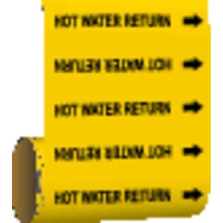 Pipe Marker, Hot Water Return, Yel, 41465 MPN:41465
