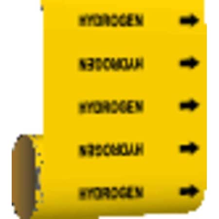 Pipe Marker, Hydrogen, Yellow, 41467 MPN:41467