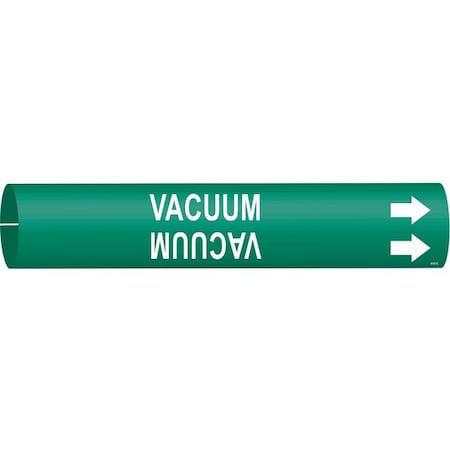 Pipe Marker, Vacuum, Grn, 2-1/2 to 3-7/8 In MPN:4147-C