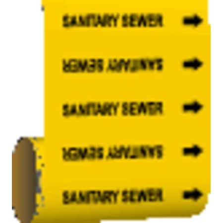 Pipe Marker, Sanitary Sewer, Yel, 41474 MPN:41474