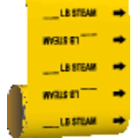 Pipe Marker, _lb. Steam, Yel, 41483 MPN:41483