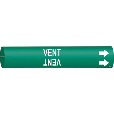 Pipe Marker, Vent, 2 13/16 in H, 2 4/5 in W MPN:4150-D