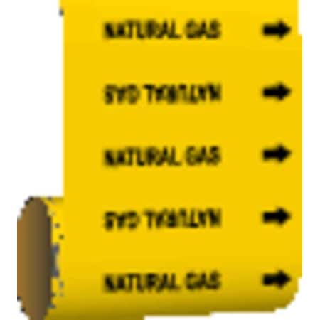 Pipe Marker, Natural Gas, Yellow, 41511 MPN:41511