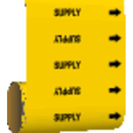 Pipe Marker, Supply, Yellow, 41516 MPN:41516