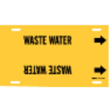 Pipe Marker, Waste Water, Yel, 6 to7-7/8 In MPN:4152-F