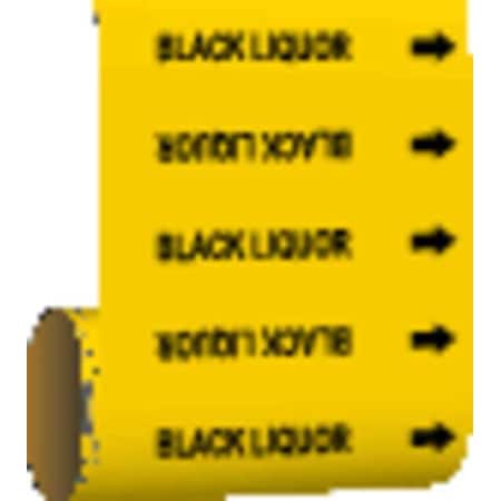 Pipe Marker, Black Liquor, Yellow, 41523 MPN:41523