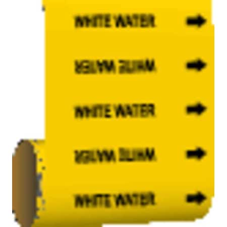Pipe Marker, White Water, Yellow, 41525 MPN:41525