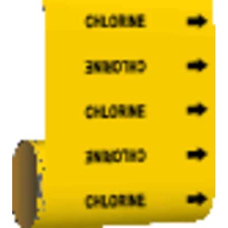 Pipe Marker, Chlorine, Yellow, 41530 MPN:41530