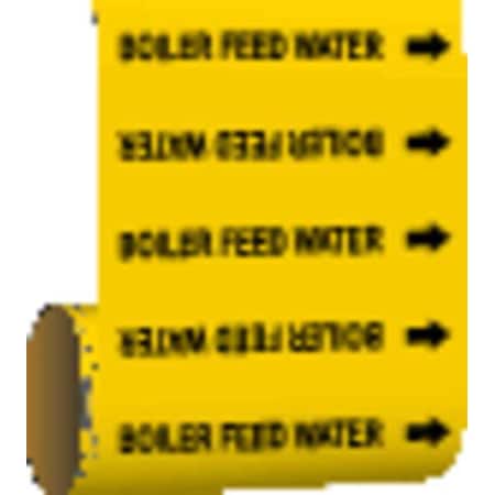 Pipe Marker, Boiler Feed Water, Yel, 41537 MPN:41537