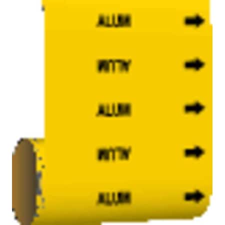 Pipe Marker, Alum, Yellow, 41539 MPN:41539