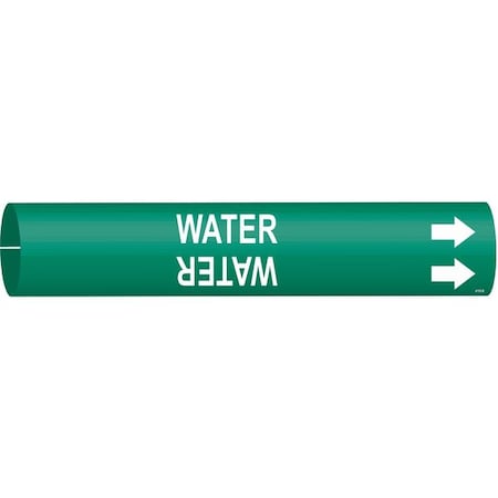Pipe Marker, Water, Grn, 1-1/2 to 2-3/8 In, 4155-B MPN:4155-B