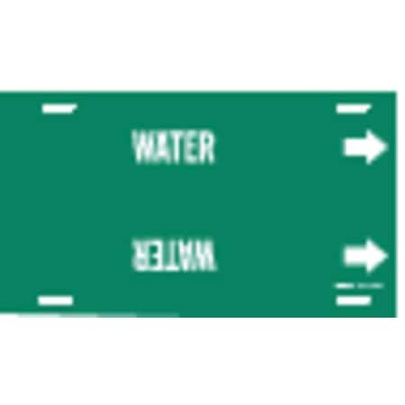 Pipe Marker, Water, Green, 8 to 9-7/8 In MPN:4155-G