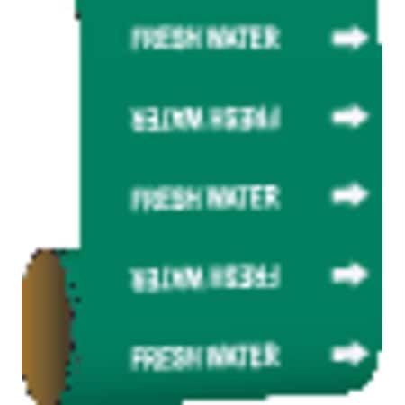 Pipe Marker, Fresh Water, Green, 41555 MPN:41555