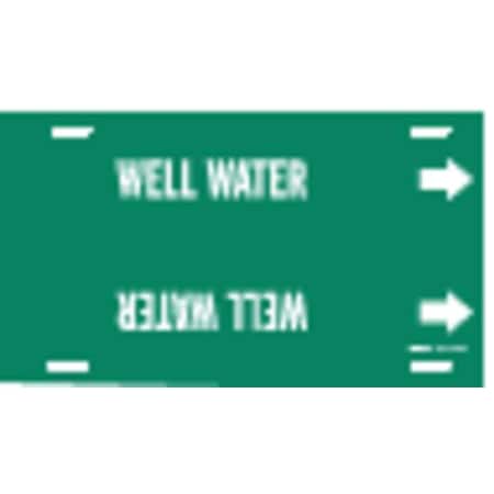 Pipe Marker, Well Water, Grn, 6 to 7-7/8 In MPN:4156-F