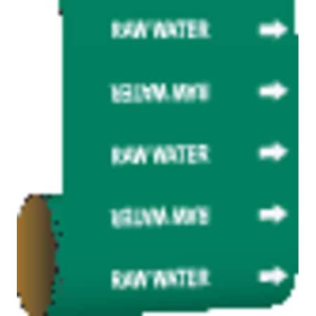 Pipe Marker, Raw Water, Green, 41570 MPN:41570
