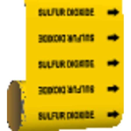 Pipe Marker, Sulfur Dioxide, Yel, 41579 MPN:41579