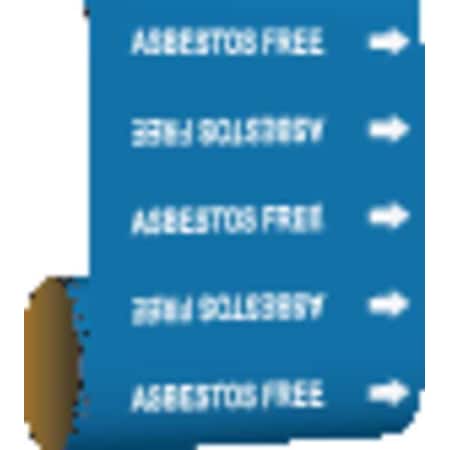 Pipe Marker, Asbestos Free, Blue, 41593 MPN:41593