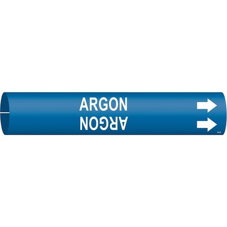 Pipe Marker, Argon, Blue, 1-1/2 to 2-3/8 In MPN:4162-B