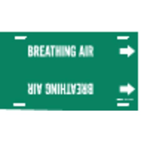 Pipe Marker, Breathing Air, Gn, 8to9-7/8 In MPN:4167-G