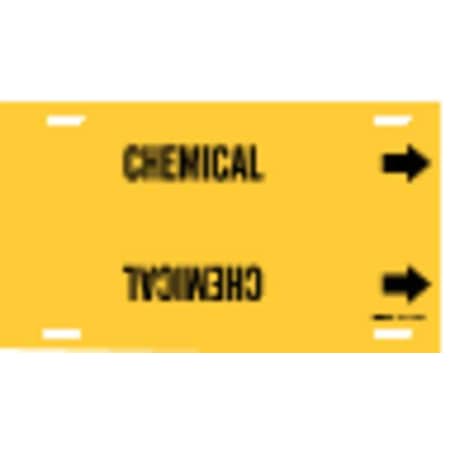 Pipe Marker, Chemical, Yel, 6 to 7-7/8 In MPN:4169-F