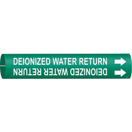 Pipe Marker, Deionized Water Return, Green, 4172-C MPN:4172-C