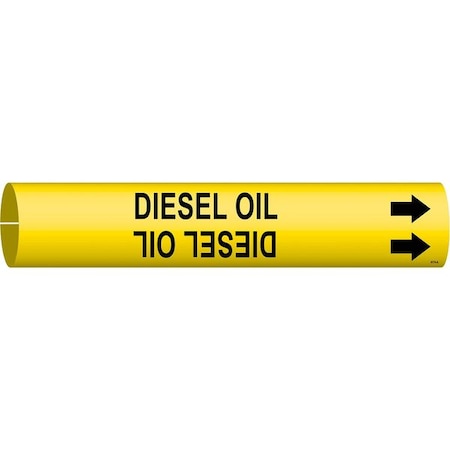 Pipe Marker, Diesel Oil, 13/16in H, 4/5in W MPN:4174-A