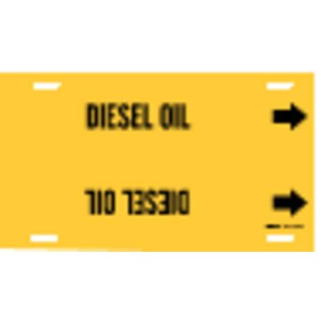 Pipe Marker, Diesel Oil, Yel, 6 to 7-7/8 In MPN:4174-F