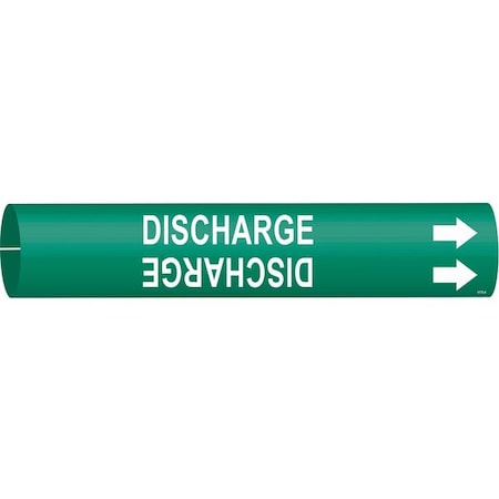 Pipe Marker, Discharge, Grn, 3/4 to1-3/8 In MPN:4175-A