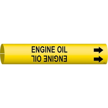 Pipe Marker, Engine Oil, Y, 1-1/2to2-3/8 In MPN:4180-B