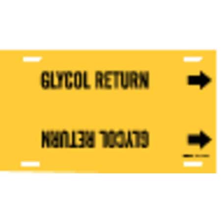 Pipe Marker, Glycol Return, Yel, 10 to15 In MPN:4189-H