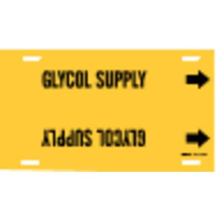 Pipe Marker, Glycol Supply, Yel, 10 to15 In MPN:4190-H