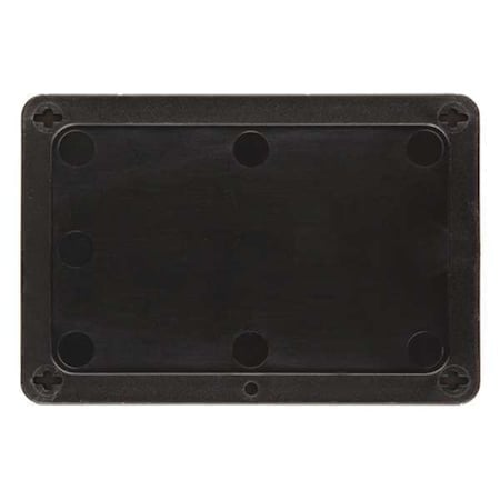Blank Tag, Plastic, 3 3/16 in H x 4 11/16 in W, Black, Rectangle MPN:41921