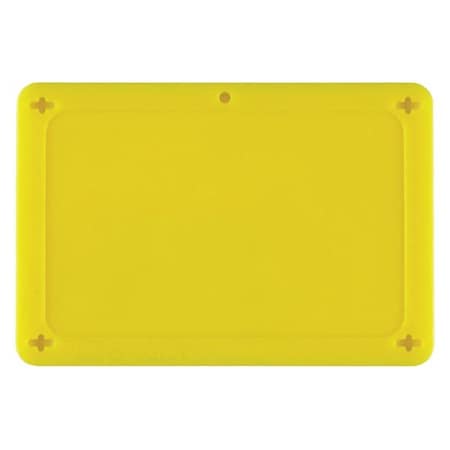 Blank Tag, Plastic, 3 3/16 in H x 4 11/16 in W, Yellow, Rectangle MPN:41923
