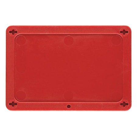 Blank Tag, Plastic, 3 3/16 in H x 4 11/16 in W, Red, Rectangle MPN:41925