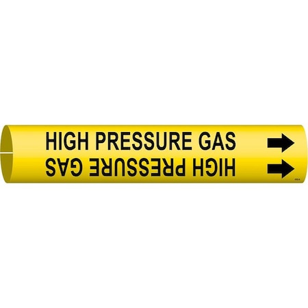 Pipe Mrkr, High Pressure Gas, 3/4to1-3/8In MPN:4193-A