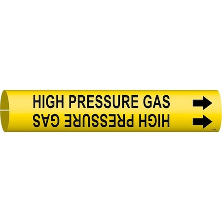 Pipe Mrkr, High Pressure Gas, 1-1/2to2-3/8 MPN:4193-B