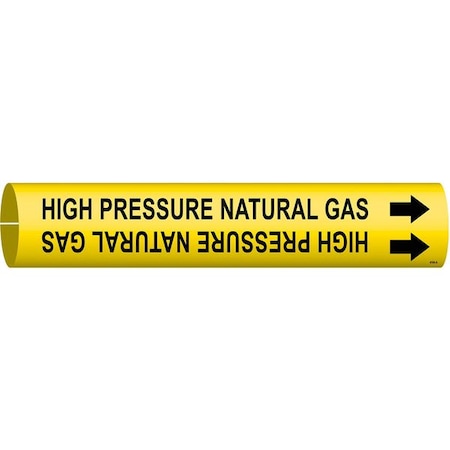 Pipe Marker, High Pressure Natural Gas, Y, 4194-A MPN:4194-A