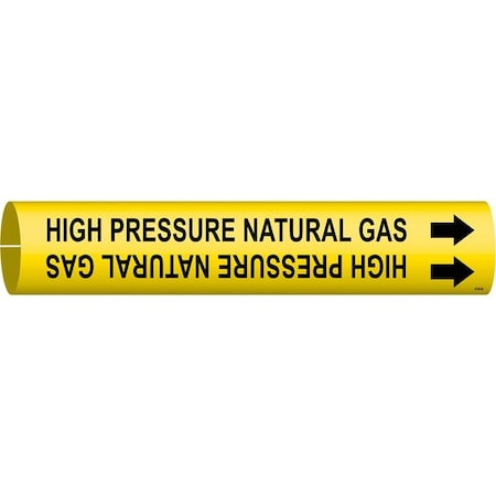 Pipe Marker, High Pressure Natural Gas, Y, 4194-B MPN:4194-B