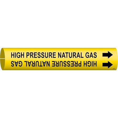 Pipe Marker, High Pressure Natural Gas, Y, 4194-C MPN:4194-C