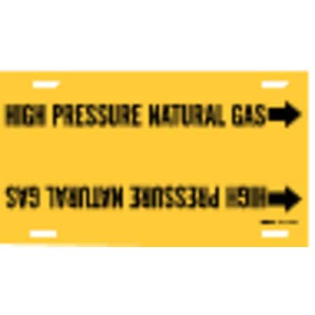 Pipe Marker, High Pressure Natural Gas, Y, 4194-F MPN:4194-F