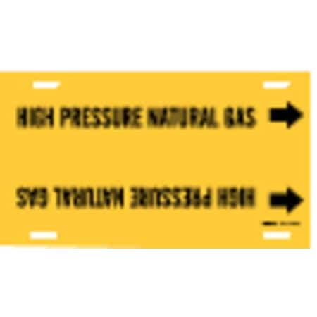 Pipe Marker, High Pressure Natural Gas, Y, 4194-H MPN:4194-H